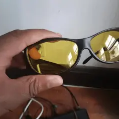 Glasses in hand